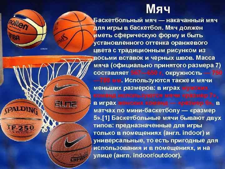 Баскетбольный мяч. история и характеристики :: syl.ru