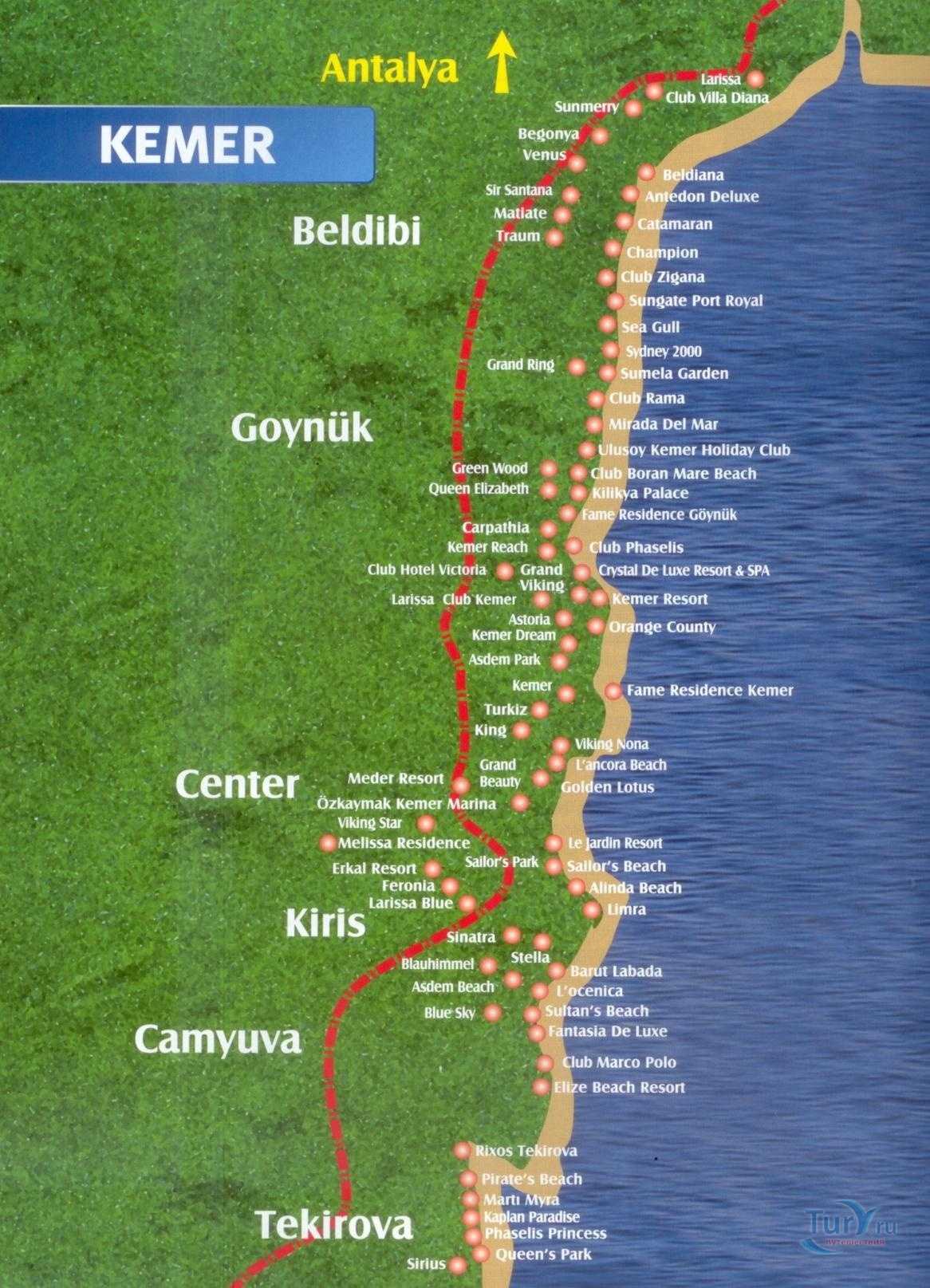 Карта кириша турция