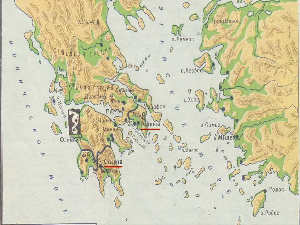 Город спарта на пелопоннесе в современной греции: карта достопримечательностей