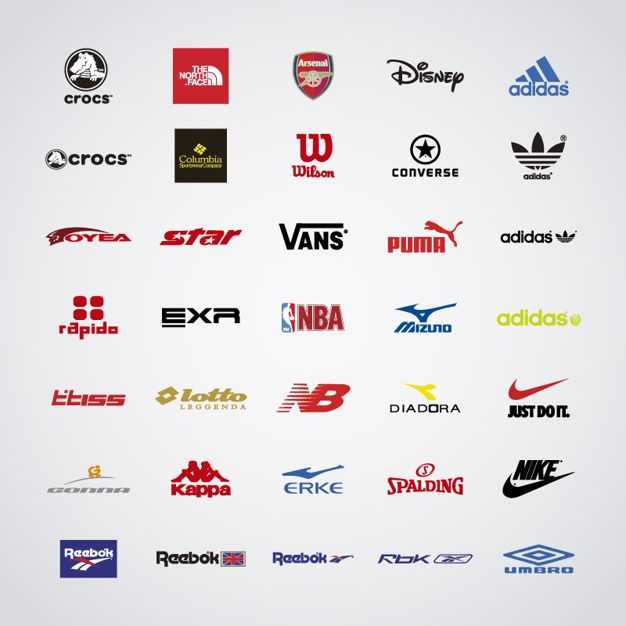 Спортивные логотипы на одежду
