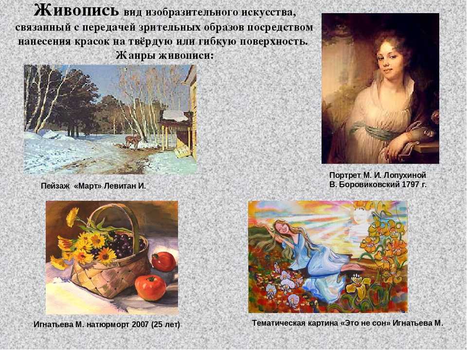 Комментарий к картине пример