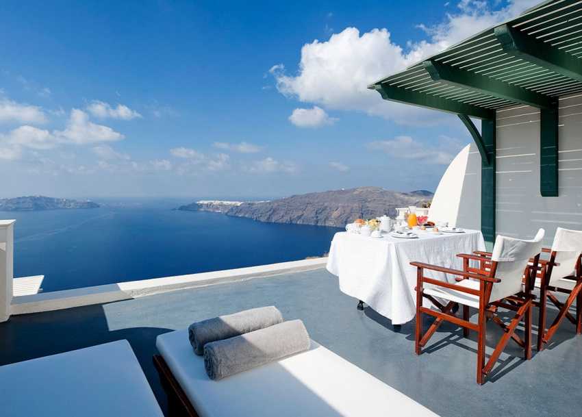 10 лучших отелей - санторини - греция