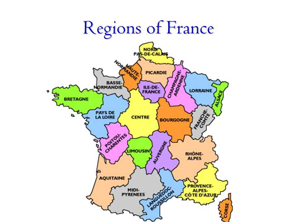 Географическое положение франции