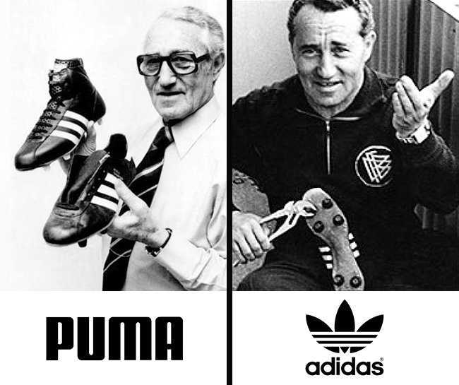 Основатели adidas и puma – родные братья: история создания двух компаний  | яблык